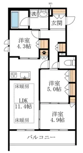 The Primrose at東松戸【2階】の間取り