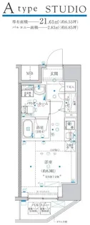 スパシエウインド横浜【3階】の間取り