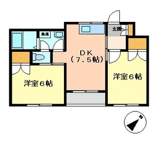 メゾン野路II【1階】の間取り