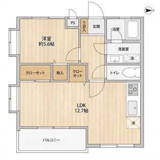グランコート武蔵小杉【1階】の間取り