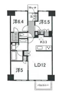 プラウド銀座東レジデンス【5階】の間取り