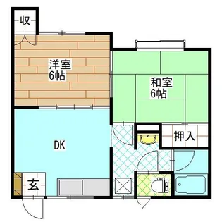 新栄ホームズA【1階】の間取り