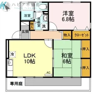 サンハイム東河原 II【1階】の間取り