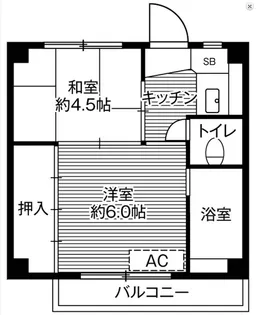 ビレッジハウス長内1号棟【1階】の間取り