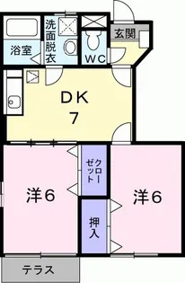 ボニット・アローザルA【1階】の間取り