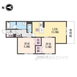シャーメゾン京都旧二条【1階】の間取り