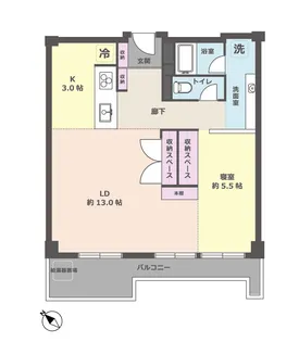 ガーデンハウス【9階】の間取り