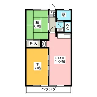 ウインディー津森 I【1階】の間取り