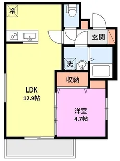 ミリアビタ夏見【1階】の間取り
