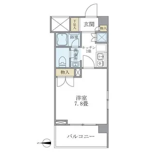 リュミエール三田【4階】の間取り