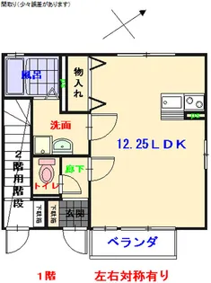 アプリコットツリータウン【1階】の間取り