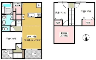 PROS TERRACE SOUTH【1階】の間取り