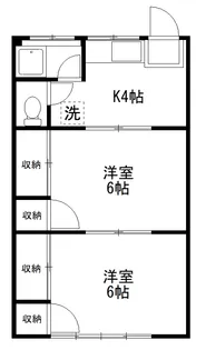 イワサワビル【3階】の間取り