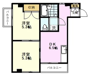 冨士ビル【4階】の間取り