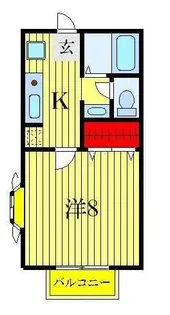 KIフラット【2階】の間取り