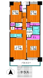 ミネルバコート【2階】の間取り