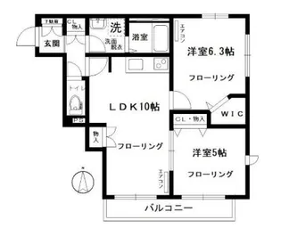 GRASS PARK【2階】の間取り