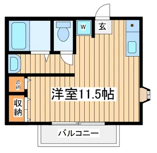 プチハイム【1階】の間取り