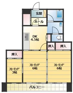 コーポ大善【5階】の間取り