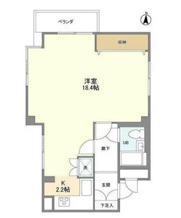 ホメスト池尻【2階】の間取り