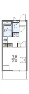 レオパレス霞ヶ関第一【2階】の間取り