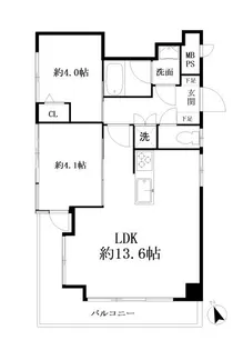 東武ハイライン高輪台【3階】の間取り