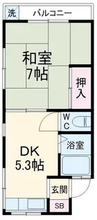 イエローハイツB棟【2階】の間取り