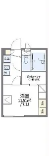 レオパレスリトルワールド III【1階】の間取り