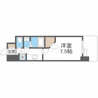 ワールドアイ難波南POLTA【7階】の間取り