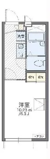 レオパレスエクレール【1階】の間取り