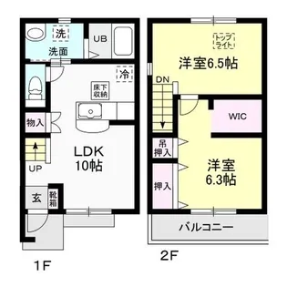 Joyeux Liviere (ジョワイユリヴィエール) I【2階】の間取り