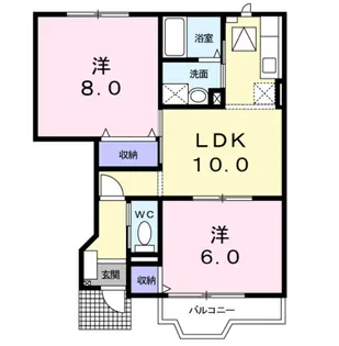 アルトピアーノB【1階】の間取り