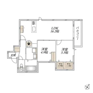 Eminence East【3階】の間取り