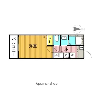キャメル青井B【1階】の間取り