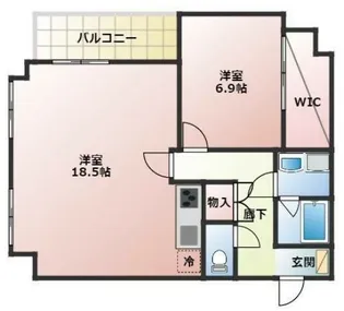アズ三宿レジデンス【3階】の間取り