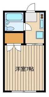 金川コーポ【2階】の間取り
