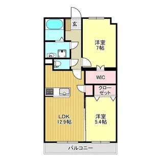 ベルクレール【3階】の間取り