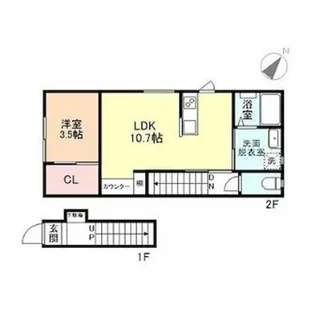 EVERPLACE東新庄I【2階】の間取り