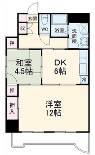 エクスクリエ高畑【2階】の間取り