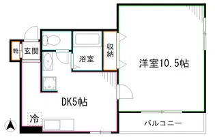 K・M【3階】の間取り