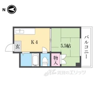 エルドムス陽光一番館【3階】の間取り