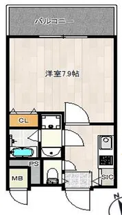 レクシア阪南町【8階】の間取り