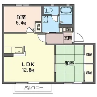 ガーデンヒルズA【2階】の間取り