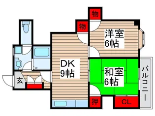 パレスヒルシンボリ2【2階】の間取り