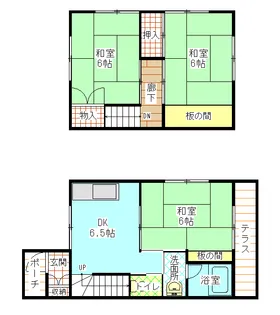 山形県東根市宮崎1【一戸建】の間取り