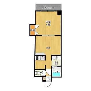 シティドミール【1階】の間取り