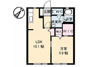 アーネスト南日吉【2階】の間取り