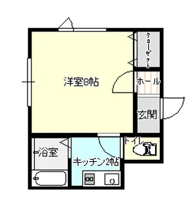 サニープレイス【1階】の間取り