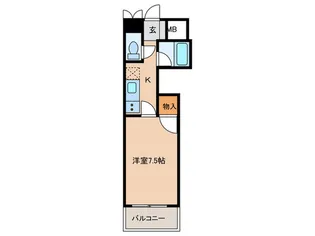 エルグランド天神【9階】の間取り