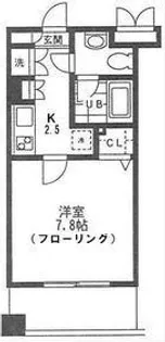 ヴィルヌーブ【7階】の間取り